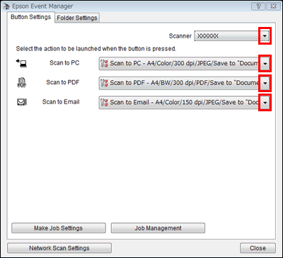 How Do I Configure The Scanner Button For Epson Event Manager Epson